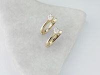 Серьги из желтого золота с бриллиантами э0301сг10200202