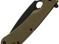 Складной нож Daggerr Arrow Olive DLC, сталь D2, рукоять G10