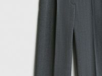 Прямые брюки со стрелками, Серый