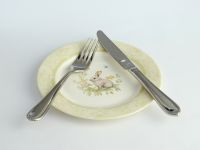 Набор тарелок Зайчата в кружевах/ Merletto e Coniglietti II