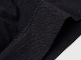 Базовый топ с вкладышами, Черный