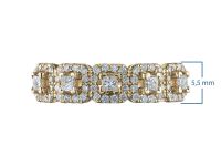 Классическое кольцо из желтого золота с бриллиантами э0301кц02210908