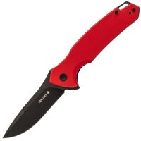 Складной нож Mr.Blade Hellcat Mini blackwash, сталь VG-10, рукоять Red G10