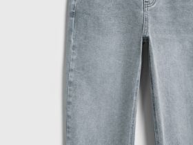 Джинсы Mom с высокой посадкой, Серый