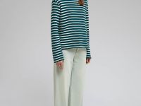 Лонгслив из хлопка в полоску