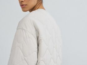 Легкая стёганая утеплённая куртка, Бежевый