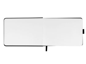 Скетчбук Гамма "Студия" 21х14,8 см 100 л 110 г, черный, твердая обложка, на резинке, белая