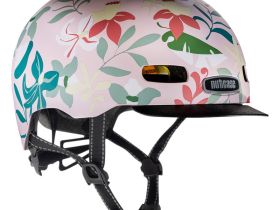 Nutcase Шлем защитный Nutcase Little Nutty Leaf It, цвет Розовый-Зеленый, ростовка XS