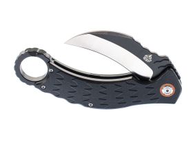 Складной нож керамбит QSP Eagle, сталь D2, рукоять черный G10