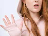 Укороченная толстовка для девочек, Розовый