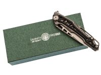 Складной нож Nimo Knives Divinity Tree, сталь M390, рукоять титан/карбон