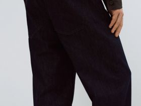 Свободные джинсы Bow, Синий