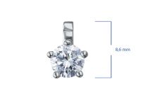 Классическая подвеска из серебра э0612пд05220201_white