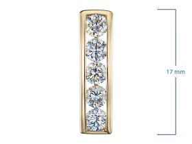 Классическая подвеска из желтого золота э0312пд04220002_white