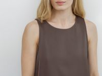 Сатиновый топ, Коричневый