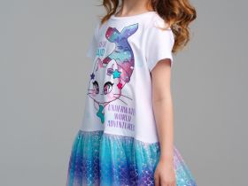 Платье трикотажное для девочек