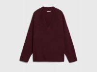 Джемпер из мягкой пряжи с шерстью, Фиолетовый