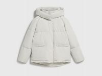 Утеплённая куртка с капюшоном, Бежевый