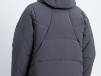 Пуховик с воротником-стойкой из коллаборации с maneken