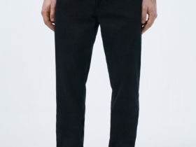 Базовые узкие джинсы, Черный