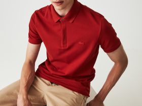Мужское поло Lacoste PARIS стандартного кроя