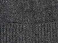 Вязаная шапка с отворотом, Серый