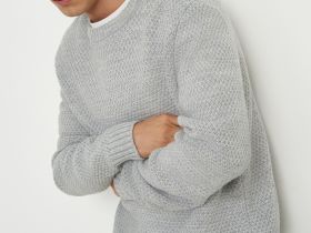 Джемпер с округлой горловиной прямого кроя