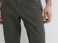 Базовые брюки Slim fit, Коричневый