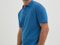 Однотонное поло из хлопка