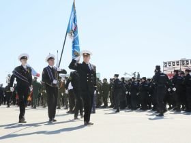 В Якутске состоялось военно-патриотическое шествие в честь 80-летия Победы