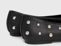 Балетки с заклёпками, Черный