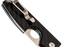 Складной нож для сигар Daggerr Cigarknife CF, сталь VG-10, рукоять карбон, черный