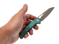 Складной нож Dr.Tech D4281BL, сталь M390, рукоять TC4, синий