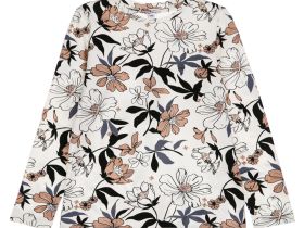 Фуфайка трикотажная для девочек (футболка с длинными рукавами)