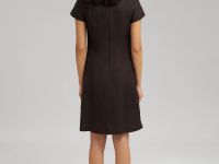 Платье мини изо льна и вискозы