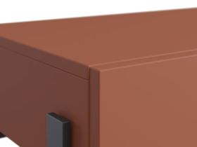 Консоль Лигес 93x40 Терракотовый/Черный
