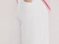 Шорты-бермуды со средней посадкой, Белый