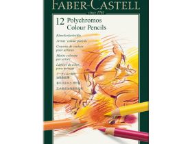 Набор карандашей цветных Faber-castell "Polychromos" 12 шт проф-ные в металле