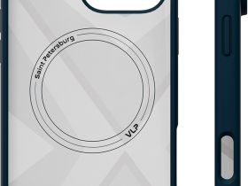 Клип-кейс VLP Aster для Apple iPhone 16 Pro Max с MagSafe Тёмно-синий