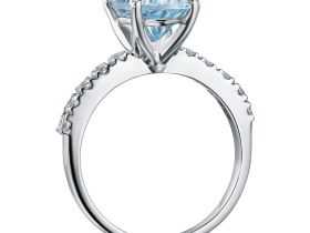 Кольцо из белого золота с и топазом э4709кц11240375_white
