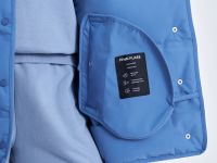 Пуховик с воротником-стойкой