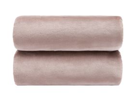 Плед Supersoft, серо-розовый