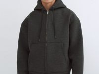 Толстовка на молнии с капюшоном, Серый