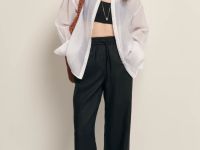 Брюки изо льна на резинке