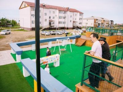 В Верхневилюйске завершают строительство крупных объектов благоустройства 