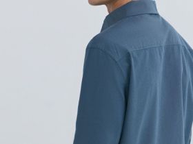 Рубашка из хлопка, Голубой