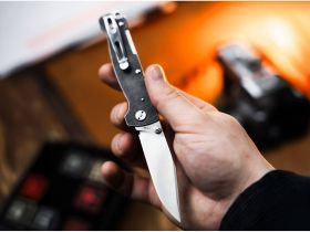 Складной нож Boker Atlas Clippoint TS, сталь D2, рукоять нержавеющая сталь