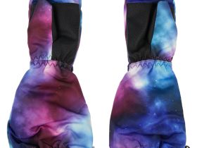 Зимние варежки-краги для девочки