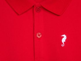 Футболка-поло для девочек, Красный