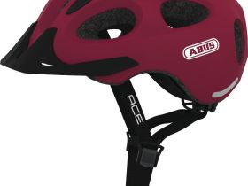 Шлем Abus Youn-I-Ace с LED габаритом (вишнёвый M (52-57))
